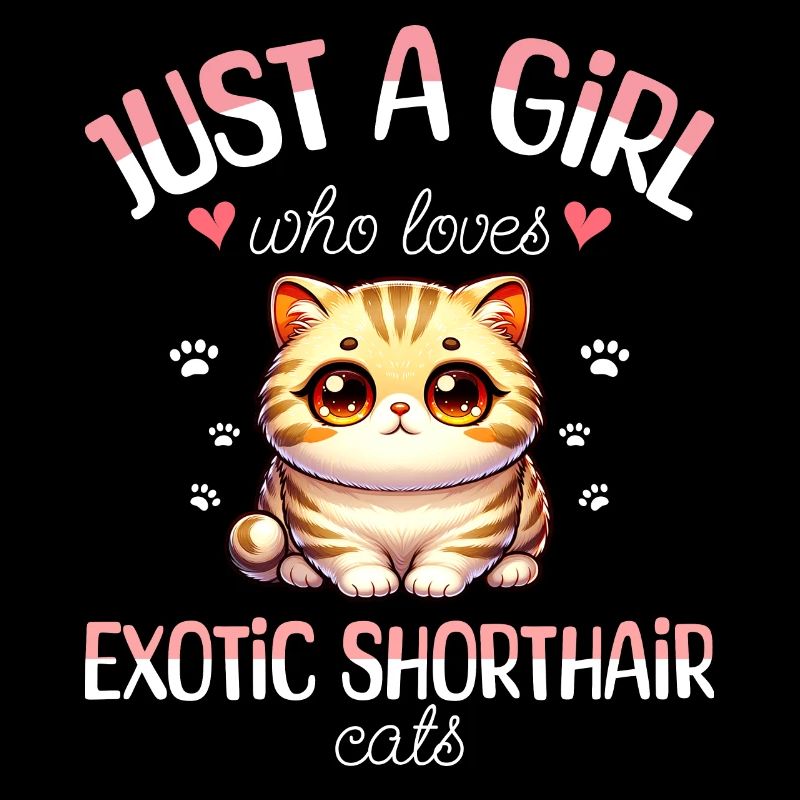 Mädchen Liebt Katze Exotisch Kurzhaar