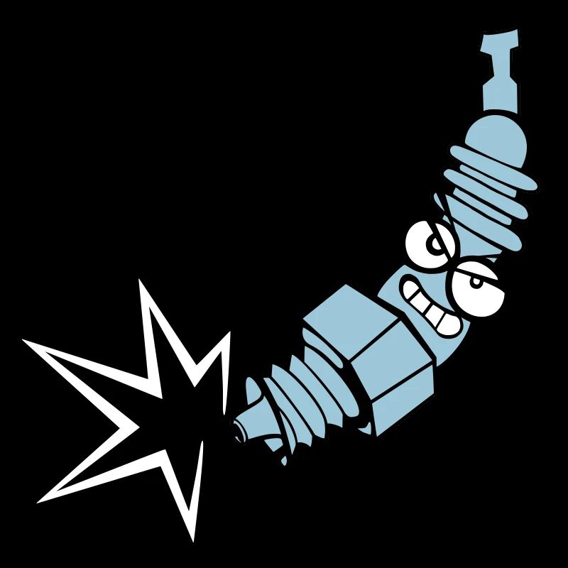 Spark plug with color changing function