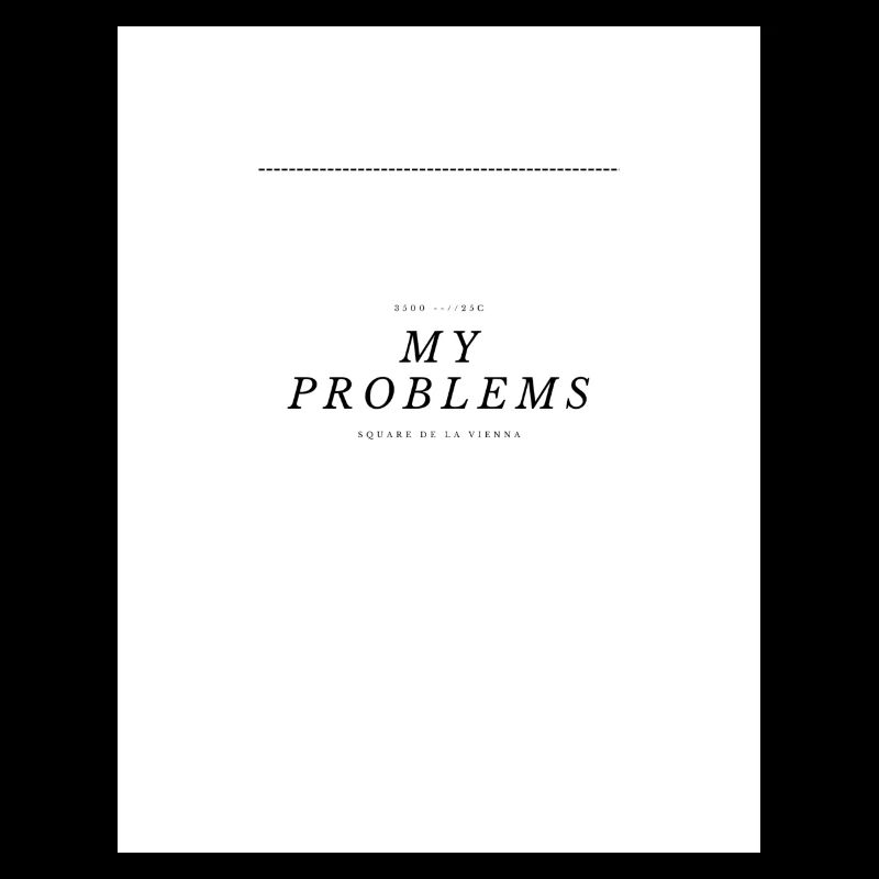 My Problems Lettering