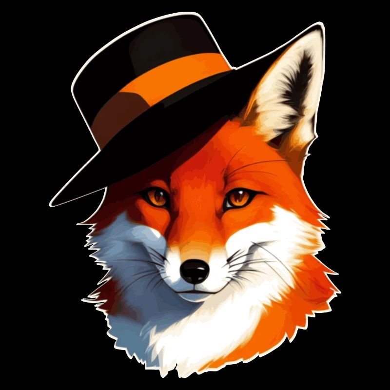 Fox with hat