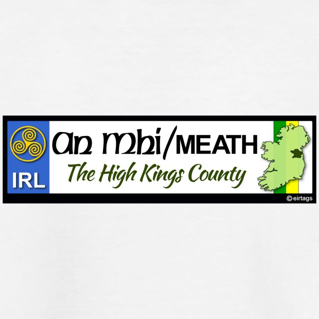 CO. MEATH, IRELAND: licence plate tag style decal