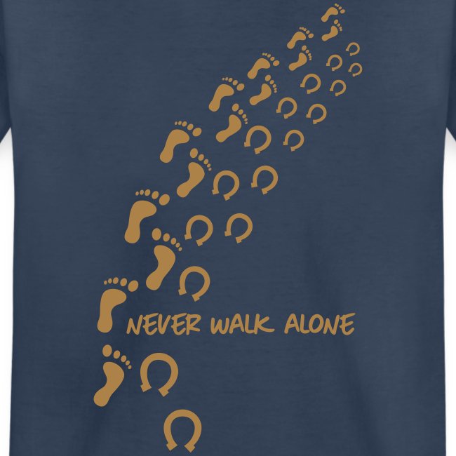 never walk alone horse - Teenager Premium Bio T-Shirt