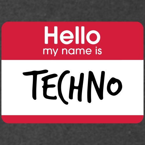 Hello, my name is TECHNO - Unisex Schalkragen Hoodie