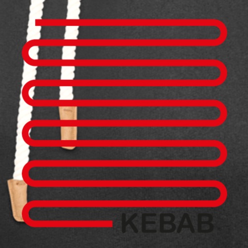 Kebab, nur Kebab - Unisex Schalkragen Hoodie