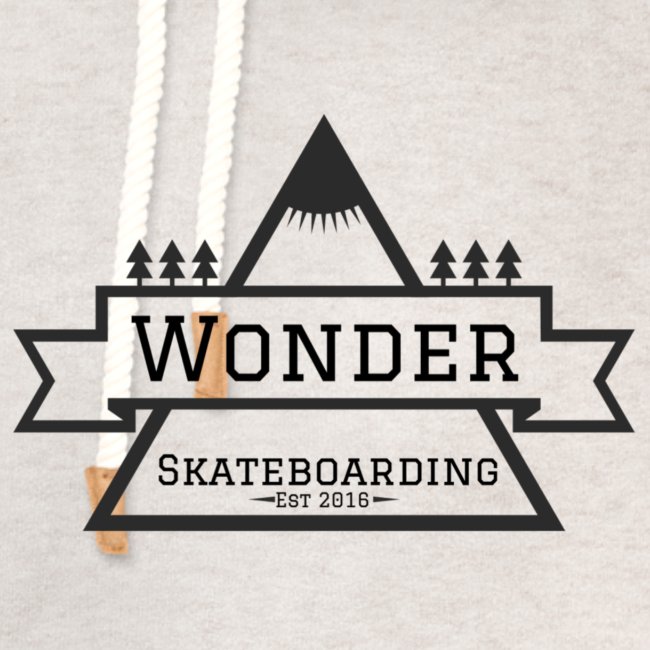 Wonder hoodie no hat - Mountain logo