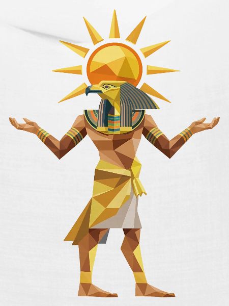 Sungod Ra - Cooles Low-Poly-Logo