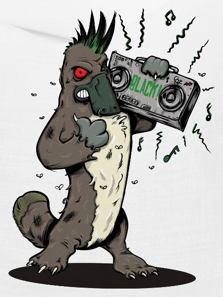 Schnabeltier mit Boombox