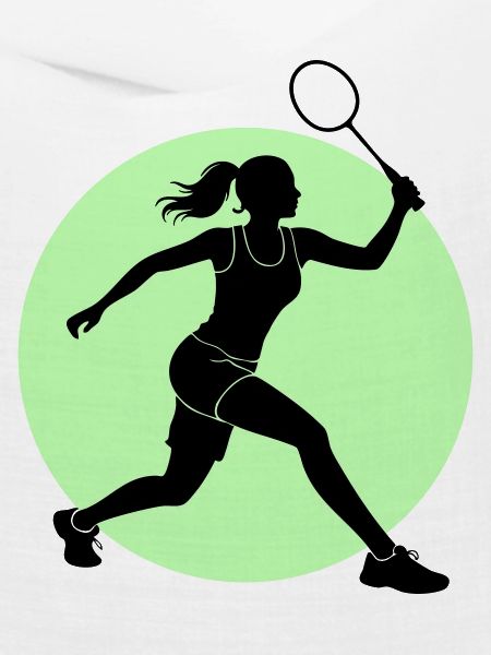 Badminton Spielerin Vorhand