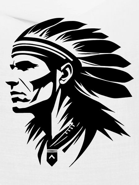Indianer Häuptling mit Federn