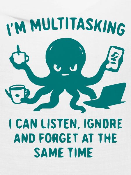 Multitasking Tintenfisch Humor