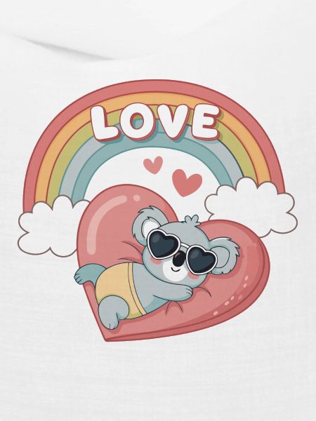 Koala-Liebe-Regenbogenherz