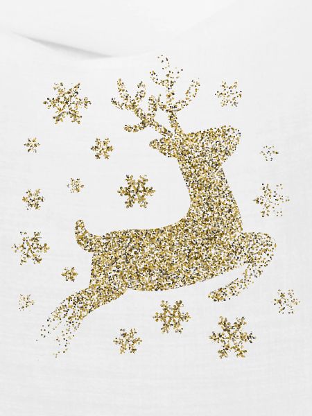 deer gold glitter
