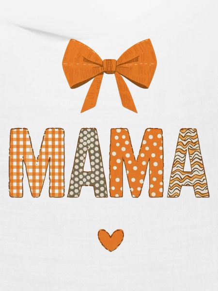 Orange Mom Patchwork Muster