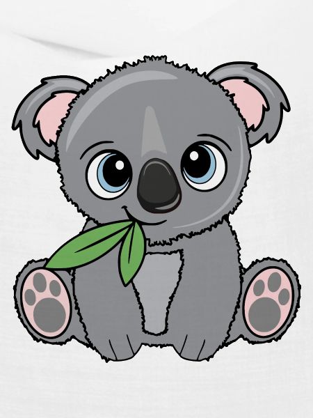 Kleiner Koala mit Blatt