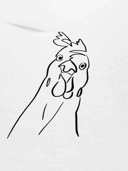 guckendes Huhn