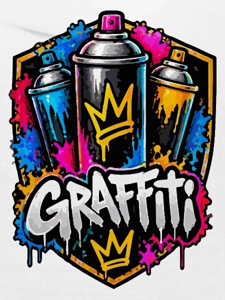 Graffiti Krone Spray Kunst