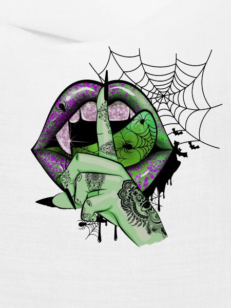 Green Vampire lips