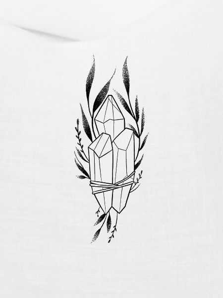 Dotwork Blumenkristall