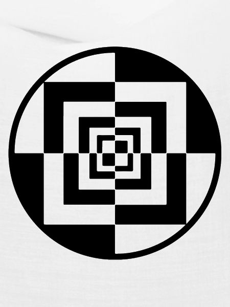Hypnotischer Schachbrett-Tunnel