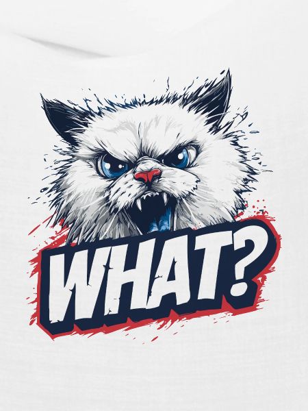 Wütende Katze – What? Design