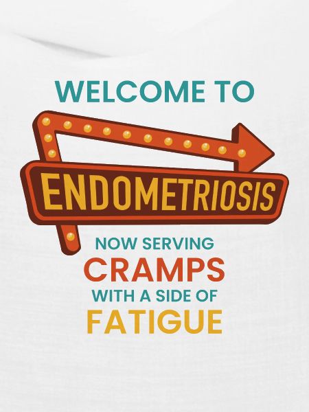 Endometriose-Bewusstsein – Retro-Diner-Schild