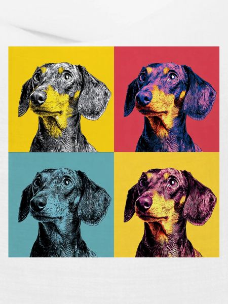Pop Art Dackel-Quad