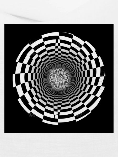 Schwarz-Weiß-optischer Wirbel