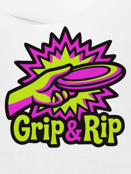 Discgolf Grip Rip Illustration
