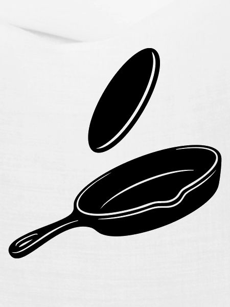 Pancake Flip Skillet Silhouette