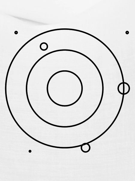 Sonnensystem minimalistisch