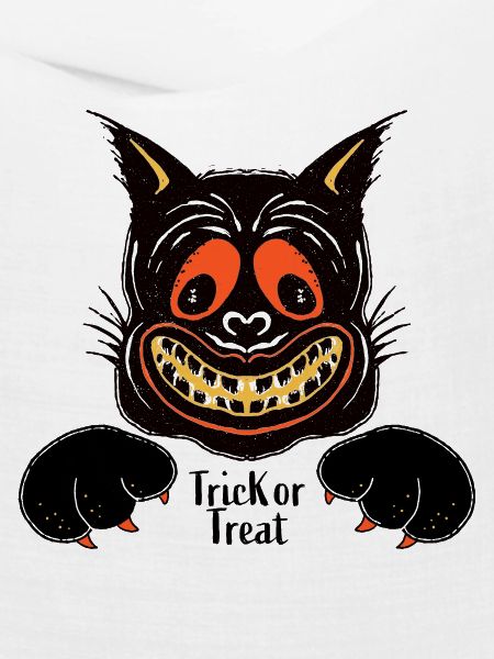 Grinsende Katze Halloween