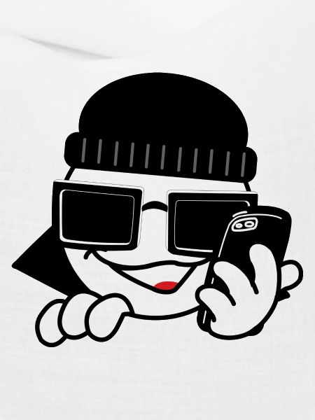 Hacker mit Smartphone und Herzen