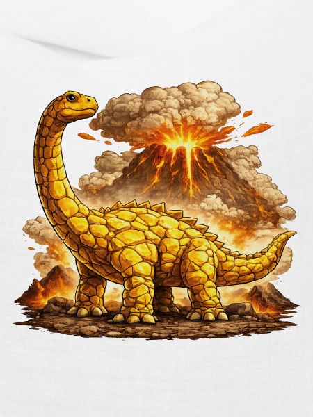 Brontosaurus Vulkaneruption