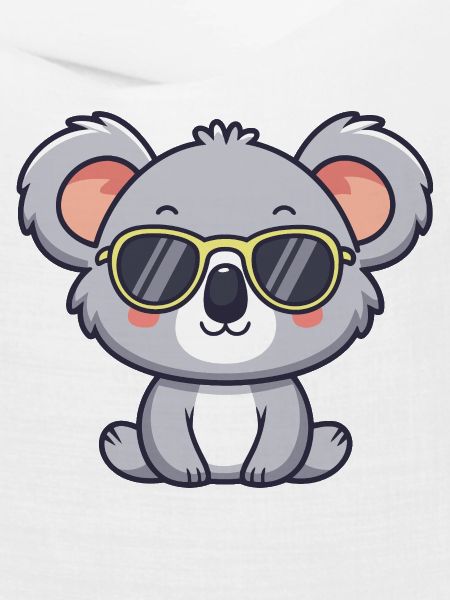 Koala-gelbe Pop-Brille