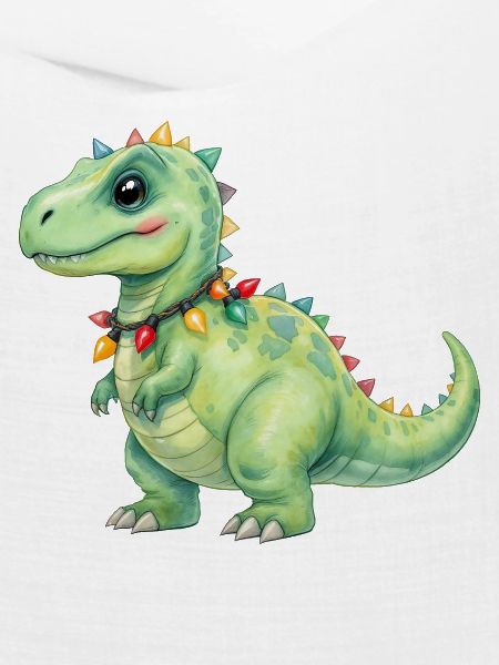 Bunter Dino mit Lichterkette