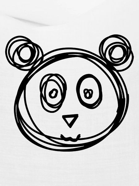 Panda handgezeichnet
