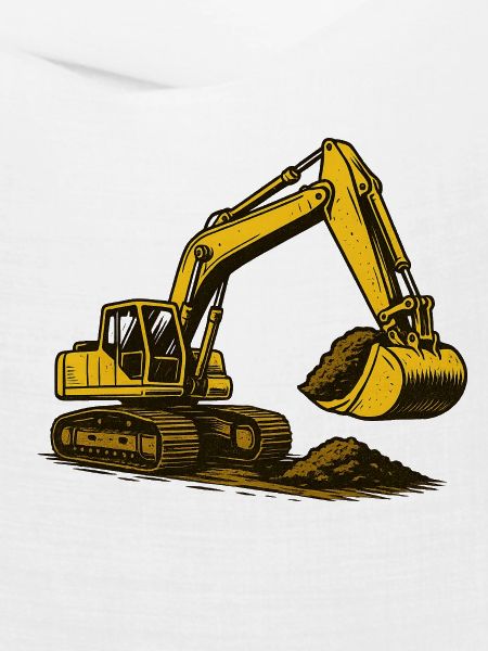 Bagger im Staub