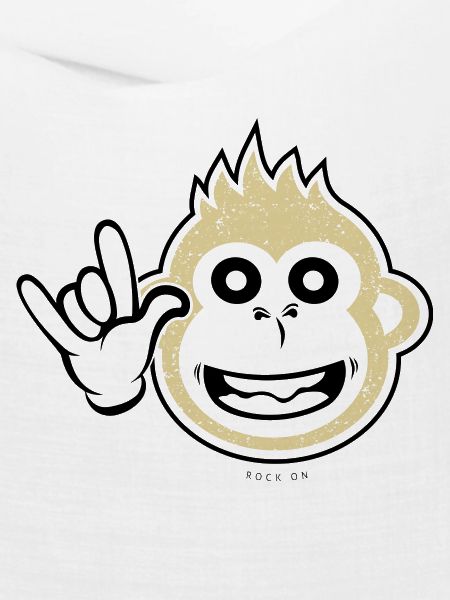 Rock on monkey