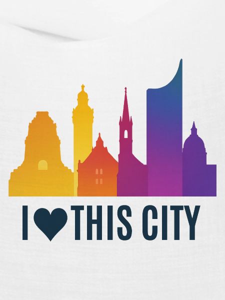 Herzstadt Skyline Gradient