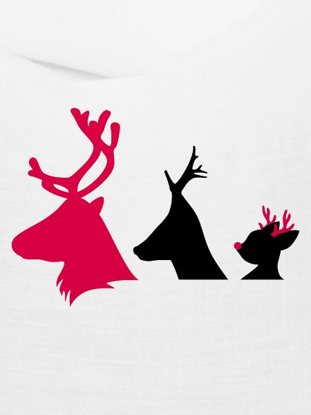 Weihnachtliche Hirschköpfe