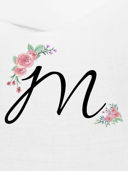 Buchstabe m Blumen