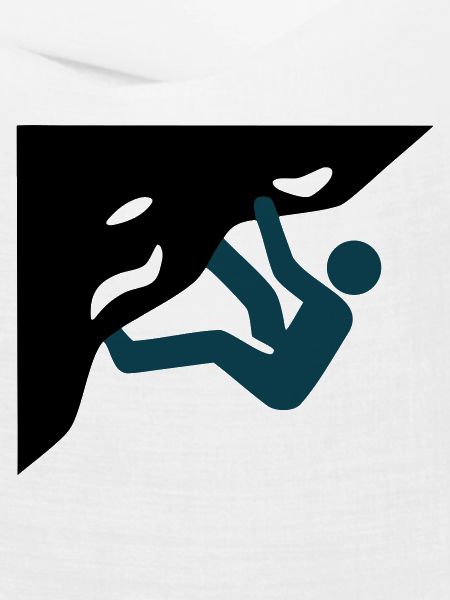 Hallenklettern Silhouette Icon