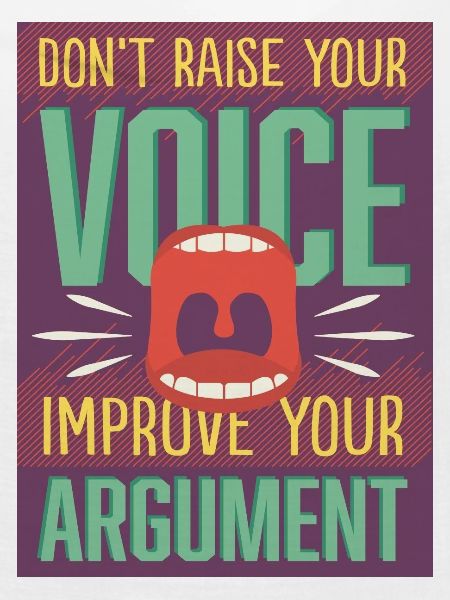Argument statt Stimme erheben