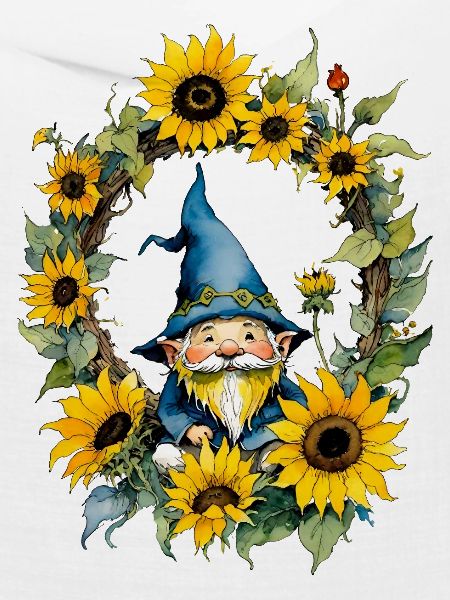 Sonnenblumen-Gnom