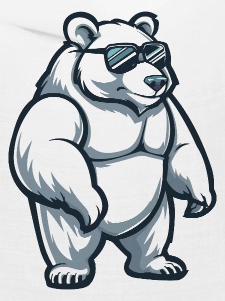 Eisbär Comic Cool