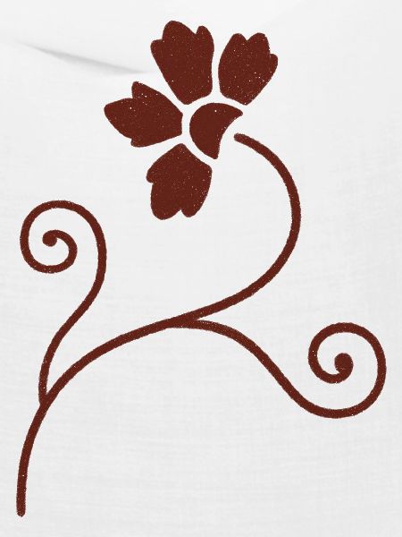 Rustikales Blumenornament