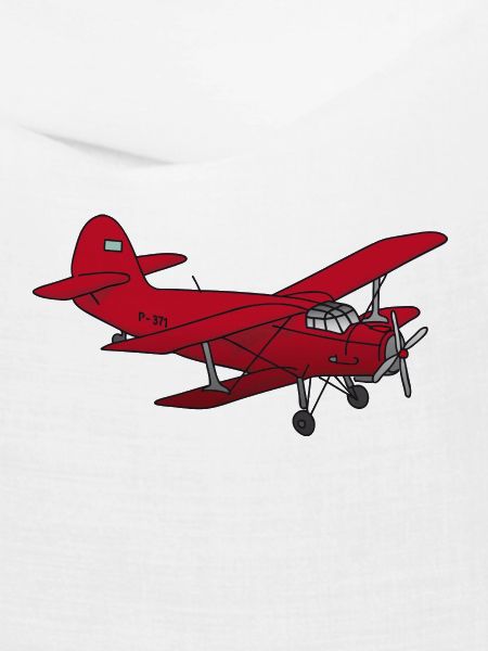 Doppeldecker Flieger rot