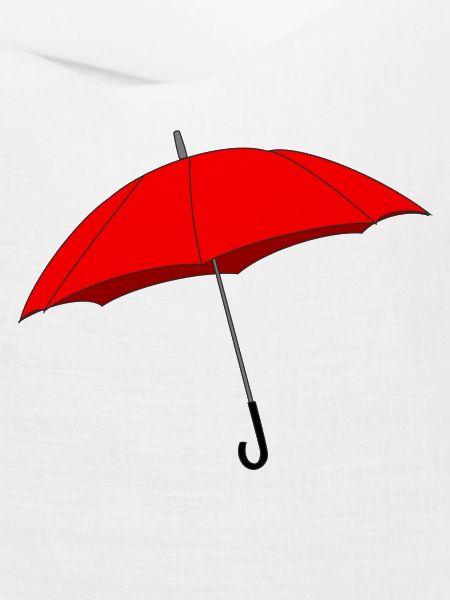Roter Regenschirm