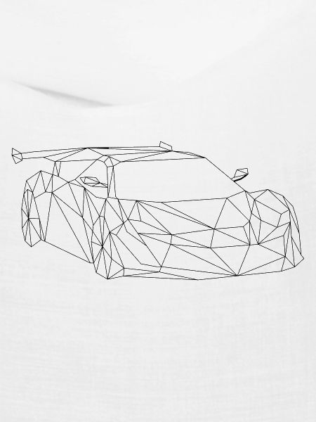 Low Poly Art - Rennauto