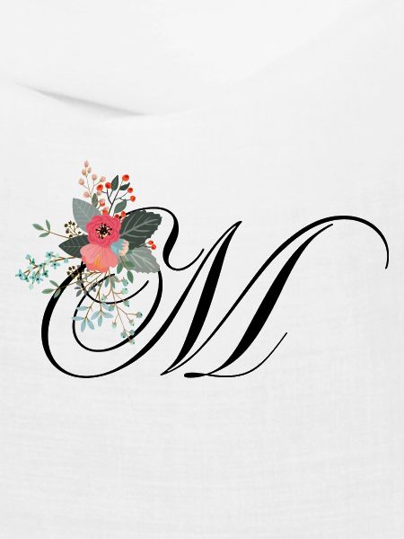 Buchstabe m blumig